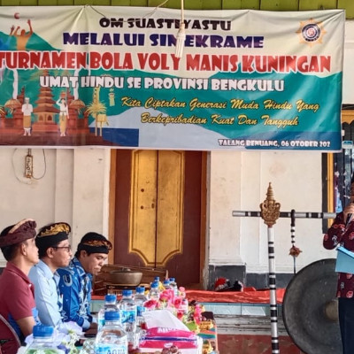 Kasubbag Tata Usaha Kemenag Kabupaten Seluma  : Berharap Umat Hindu Menjadi Contoh Dalam Menjaga Persatuan NKRI Dimanapun Berada