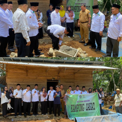 Action Design Kampung Zakat, Peletakan Batu Pertama