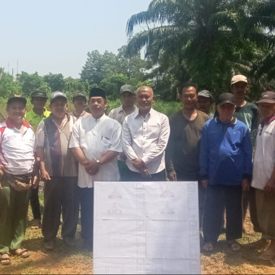 Pengukuran Arah Kiblat Masjid An-Najmu oleh Tim KUA Muara Bangkahulu