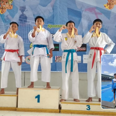 Karateka MTsN 01 Kepahiang Raih Dua Medali di Dua Kategoridi Kejuaraan Karate SMANSA Fair