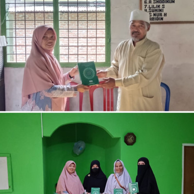 Sampaikan Amanah, Penyuluh Agama Islam KUA Kecamatan Seluma Barat Serahkan 80 buah Al Qur'an Pada Santri TPQ Dan MDTA Binaanya