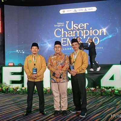 Bengkulu Terima Penganugerahan User Champion EMIS Teladan 2024