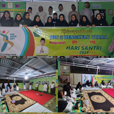 Sambut Hari Santri 2024 MIN 2 BU Dzikir, Sholawat, dan Doa Bersama