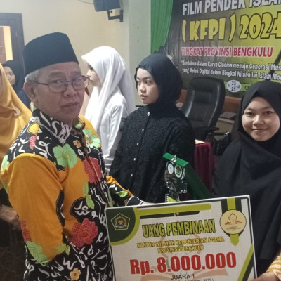 MTsN 2 Mukomuko Raih Juara 1 Kompetisi Film Pendek Islami Tingkat Provinsi Bengkulu