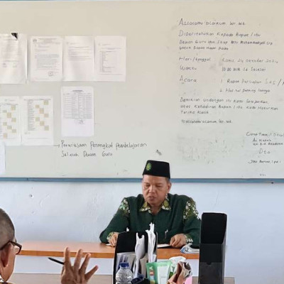 Kepala MTs Muhammadiyah Curup Ingatkan Guru untuk Mengacu pada Soal AKMI dalam Penyusunan Soal SAS