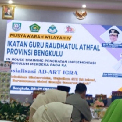 Kepala RA Perwanida Ikuti MUSWIL IV IGRA Provinsi Bengkulu