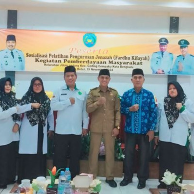 Berbagi Ilmu, PAI KUA Kecamatan Gading Cempaka Pemateri Sosialisasi Pelatihan Pengurusan Jenazah (Fardhu Kifayah) di Kota Bengkulu