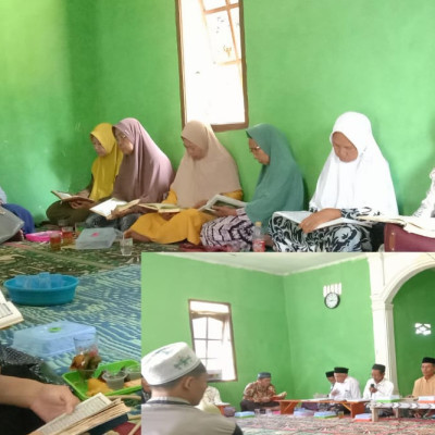 PAI KUA Kecamatan Air Periukan Rutin Hadir Dan Membersamai Kegiatan Khataman Al-Qur'an Di Desa Tawang Rejo