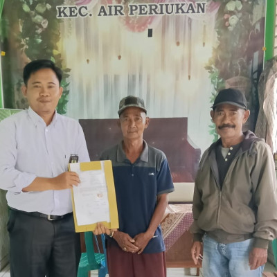 Penyuluh KUA Kecamatan Air Periukan Berikan Pemaparan Tentang Apa Itu Ikrar Taukil Wali Kepada Masyarakat