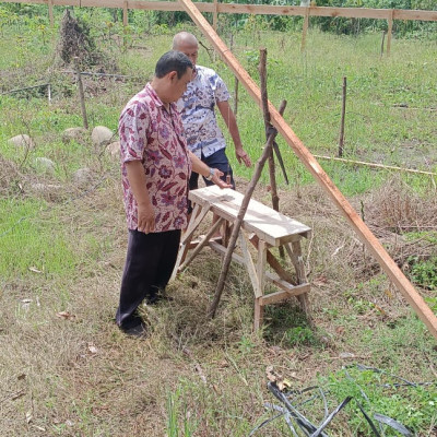 Tim Kalibrasi KUA Kecamatan Muara Bangkahulu, Pastikan Arah Kiblat Masjid