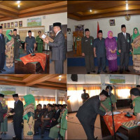 Ka. Kanwil Kemenag Provinsi Bengkulu Melantik dua Kepala Madrasah Aliyah Negeri Kota Bengkulu