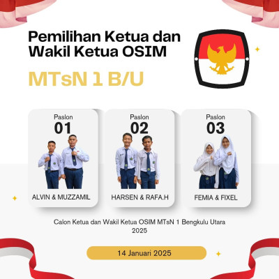 MTSN 1 BU Menggelar Pemilihan Ketua Osim Dan Terintegrasi Dengan P5 Suara Demokrasi