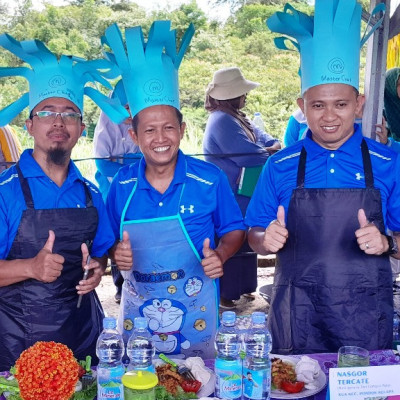 Meriahkan HAB ke-79, Pegawai KUA Pondok Kelapa Ikuti Lomba Masak Nasi Goreng Dan Senam Bersama