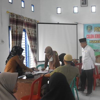 Kakan Kemenag Benteng Cek Pelaksanaan Pemeriksaan Kesehatan Tahap Pertama Calon Jamaah Haji Bengkulu Tengah Tahun 2025