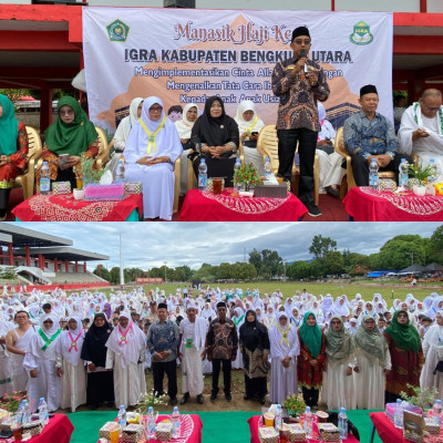 Kakan Kemenag Bengkulu Utara Buka Praktik Manasik Haji Kecil