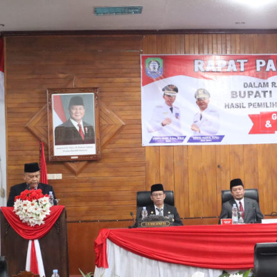 Ka.kan Kemenag Kaur Hadiri dan Membaca Doa Pada Sidang Paripurna Sertijab Bupati dan Wakil Bupati Kaur