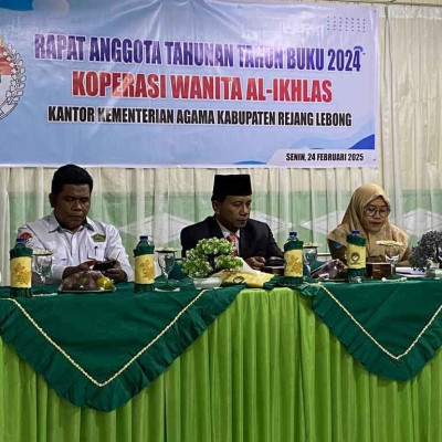 Kopwan Kemenag Rejang Lebong Gelar Rapat Anggota Tahunan : Tingkatkan Semangat Berkoperasi