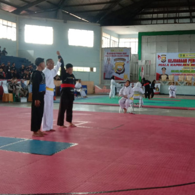 Siswa MTsN 2 Rejang Lebong Ikuti Kejuaraan Pencak Silat Piala Kapolres Rejang Lebong