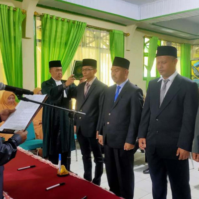 Kakan Kemenag Rejang Lebong Lantik 4 Kepala KUA Baru