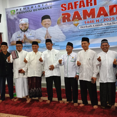 Ikuti Safari Ramadan Guburnur Bengkulu, Kakan Kemenag Seluma Siap Sukses Program Keagamaan Gubernur 