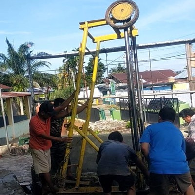 Terima Bantuan Sumur Bor, Ka.MTsN 2 Kota Bengkulu : Semoga Menjadi Akses Air Bersih