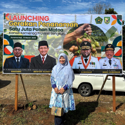 Hadiri Launching Gerakan Penanaman 1 Juta Pohon Matoa, Ka.MTsN 1 Kobe :"Langkah Konkret Jaga Kelestarian Alam"