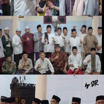 Kepala KUA Kerkap Sambut Tim Safari  Ramadhan Pemkab Bengkulu Utara di Masjid Jamik At-Taqwa Desa Aur Gading