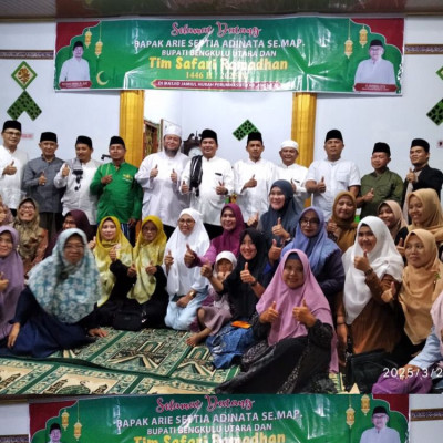 Safari Ramadhan Tingkat Kabupaten Bengkulu Utara, KUA Kota Arga Makmur Hadir dan Perkuat Ukhuwah Islamiyah 