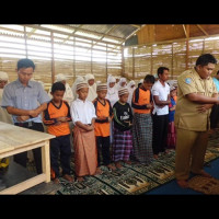 Minim Sarana, MIM Lubuk Kembang Manfaatkan Sekolah Bambu
