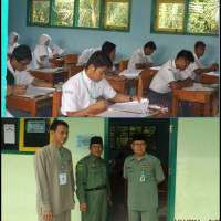 Kepala Kemenag Benteng Monitoring Hari Pertama Pelaksanaan UN MA