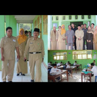 Hari Ke-2 UN, Kemenag Benteng Kunjungi MTS Qaryatul Jihad