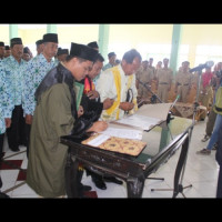 Ka.KUA Kota Arga Makmur Hadiri Pelantikan Kepala Madrasah