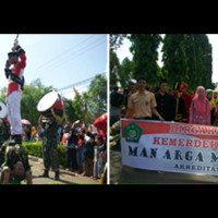 Drum Band MAN Arga Makmur Meriahkan Pawai Pembangunan