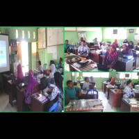 Guru dan Staf MTs Qaryatul Jihad Sharing Cara Pengisian Raport K-13