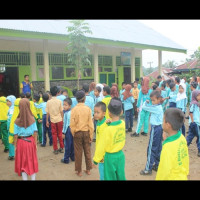 MIN Talang Empat Benteng Biasakan Anak Lakukan Senam Sehat