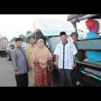 Peserta Pawai Ta’aruf Kecamatan Taba Penanjung Benteng Penuh Semangat