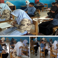 3 Siswa MTsN PUT Kabupaten RL Ikuti Lomba Menulis Surat Tingkat Kecamatan