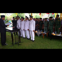 Ka.KUA Air Besi Hadiri Pelantikan Kades Kecamatan Air Besi