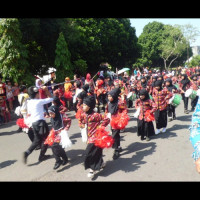 MIM Lubuk Kembang Rejang Lebong Ikuti Pawai Drumband 