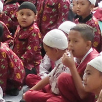 Ka MIN 01 Dusun Curup Beri Pengarahan Ujian Semester Kepada Siswa