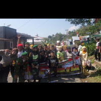 Siswa/i MAN Lebong Meriahkan Pawai Karnaval Kabupaten