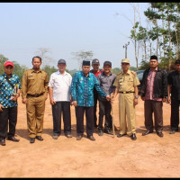 Ukur Lahan Bangunan KUA Percontohan, Kemenag Benteng Gandeng BPN