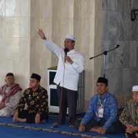 Ka. Kankemenag Kota Sambut Jamaah Haji Kota Bengkulu Kloter 7