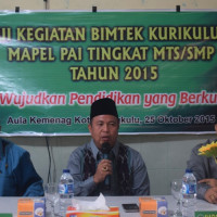 Kemenag Kota Bengkulu Adakan Bimtek K-13 Mapel PAI Tingkat MTs/SMP