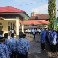 Upacara Bulanan Kantor Kemenag Kota  Bengkulu