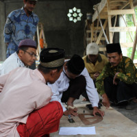 KUA Sindang Kelingi Ukur Arah Kiblat Pembangunan Masjid