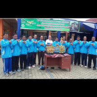 Tim Volly Putra Kemenag Seluma Juara III Lomba HAB