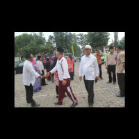 Kankemenag Bengkulu Utara Bersama Jajarannya Sambut Kedatangan Kakanwil Kemenag Prov. Bengkulu 