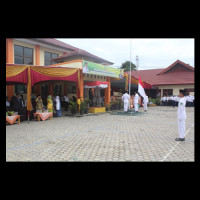 Siswa MAN Arga MAkmur Sukses Kibarkan Bendera Merah Putih Pada Upacara HAB ke-70 Tahun 2016