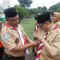 MTs Baitul Makmur Curup Gelar Pelantikan GUDEP 